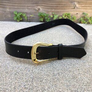 Vintage 90s Women's Vegan Leather Snake Embossed Belt 38" Waist 14 Petite Black 